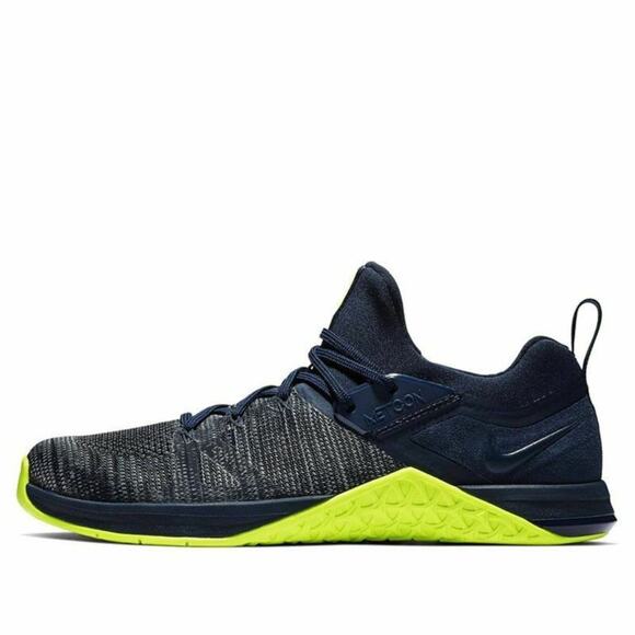 Sz 6 AQ8022-407 mens New Nike Metcon Flyknit 3 Obsidian Volt Men's SNEAKERS
